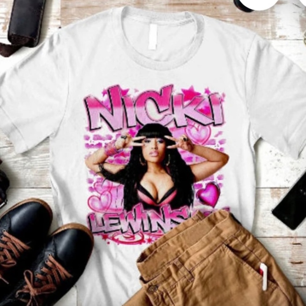 Vintage Nicki Lewinsky Nicki Minaj Unisex Shirt (WHITE)
